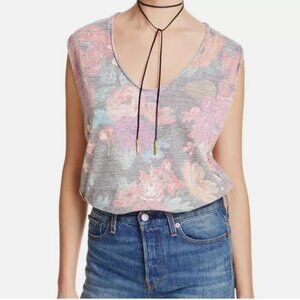 We The Free Tank Top - Floral High Low Pullover Sleeveless